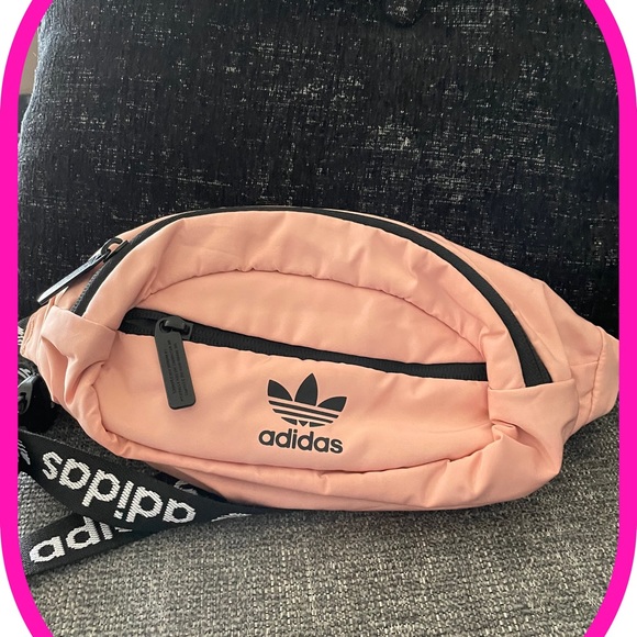 Adidas Pastel Pink Waist Bag. - Picture 2 of 3
